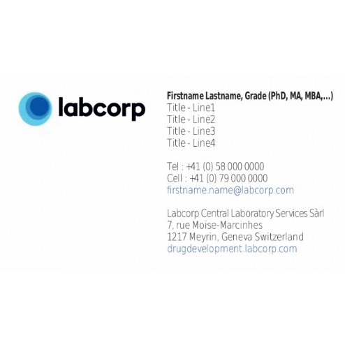 Labcorp Carte de visite GE