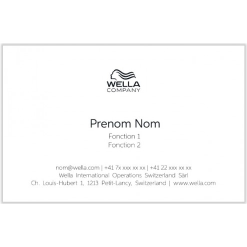 Cartes de visite standard